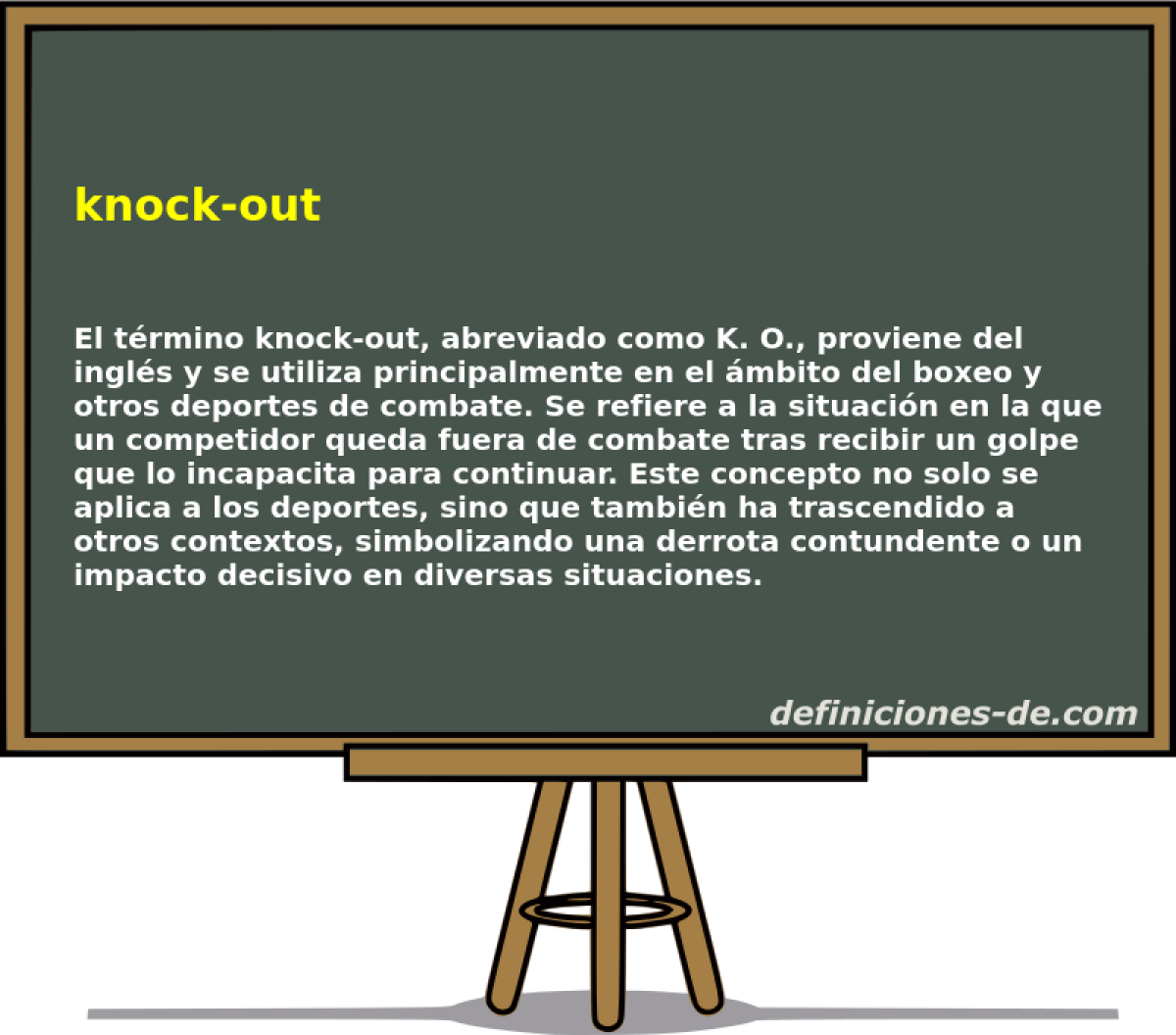 Knock-out  Significado de knock-out